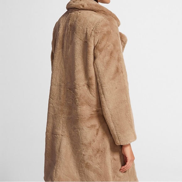 Vera Moda Faux Fur Oversized Teddy Coat - Picture 2 of 7